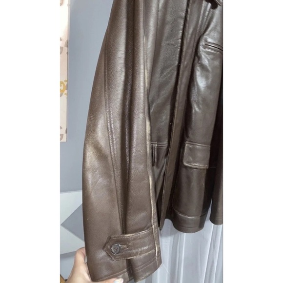 Ralph lauren polo sport vintage leather jacket XL RARE - Picture 6 of 8